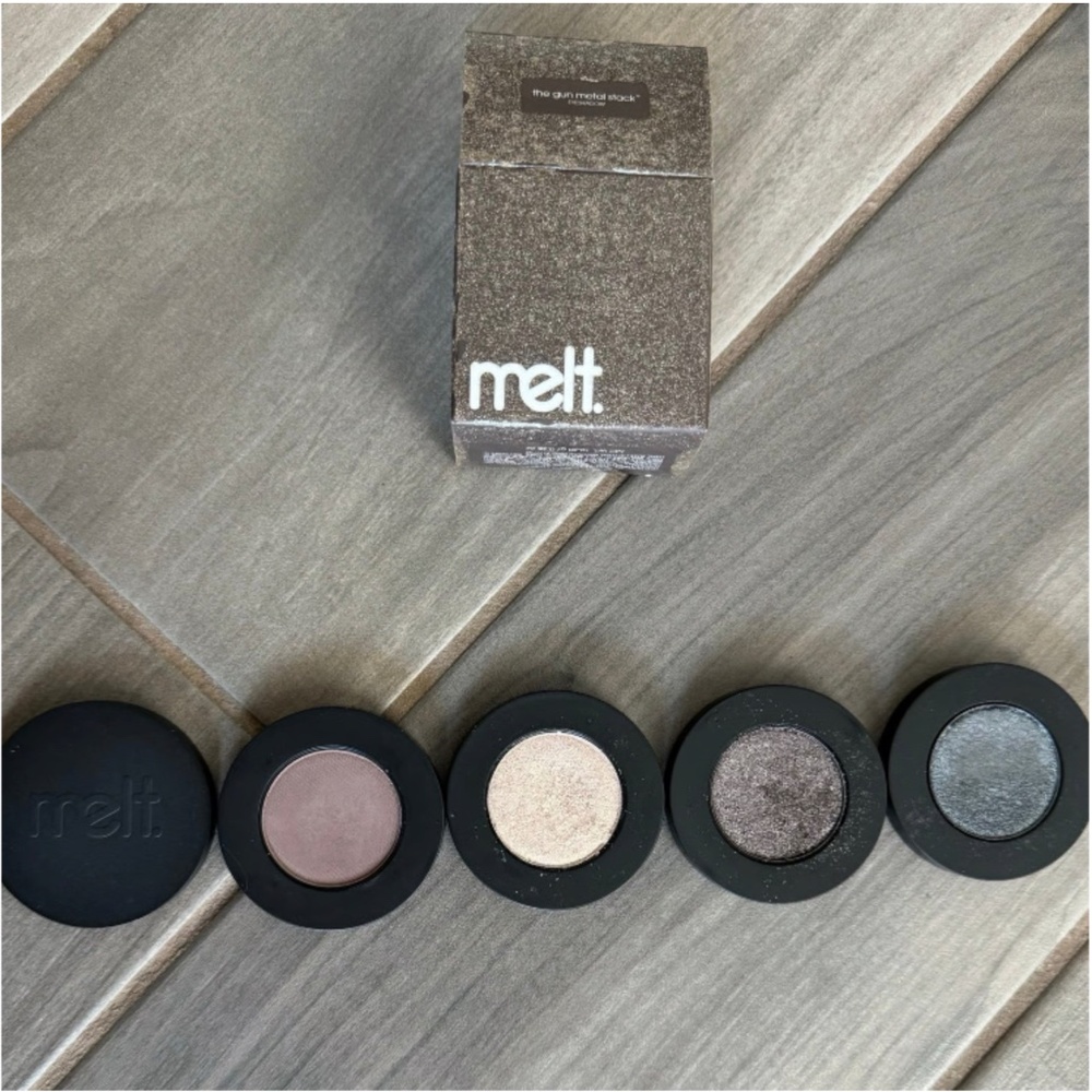 Melt Cosmetics "Gun Metal" eyeshadow stack
